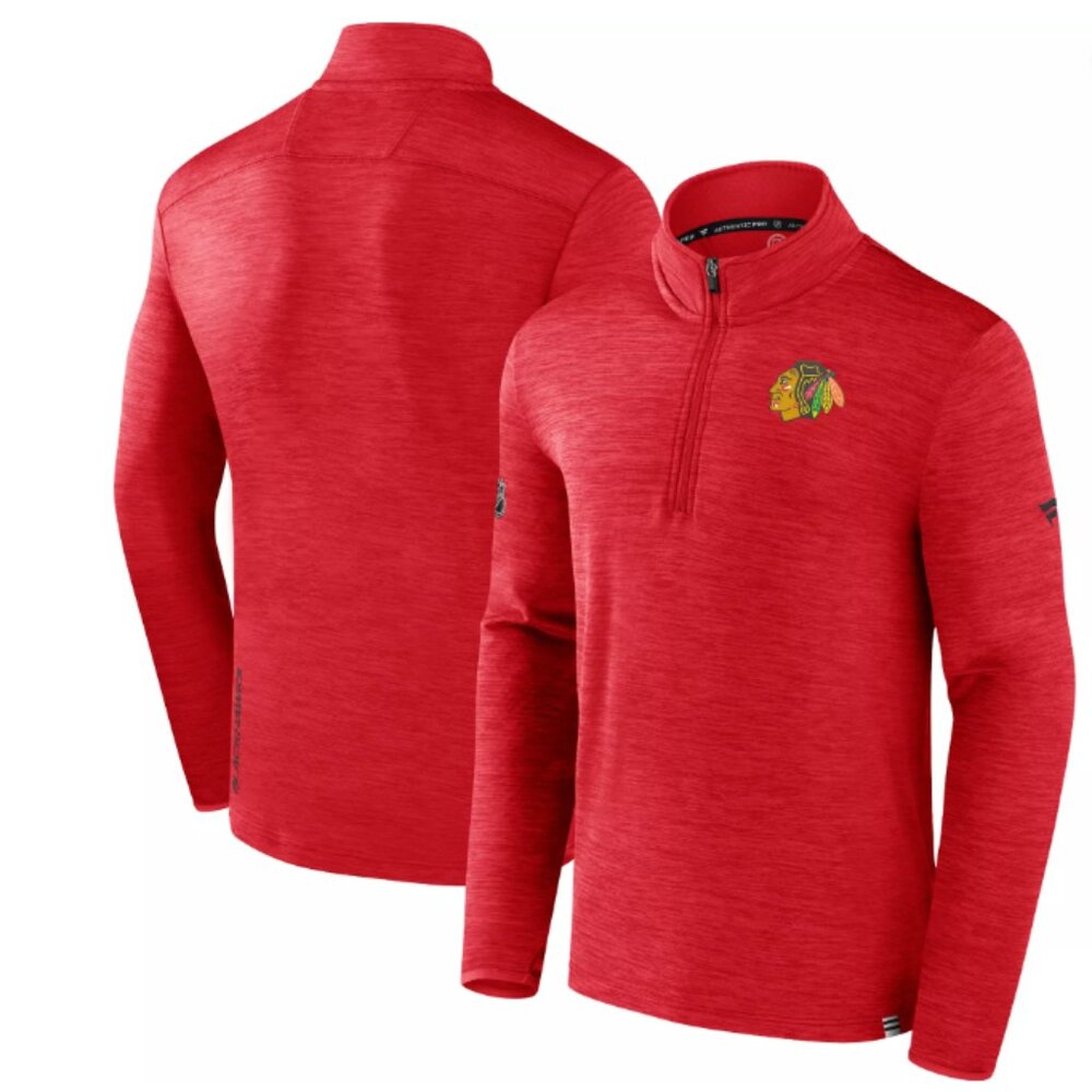 NHL Adult - Authentic Pro - Chicago Blackhawks Red Lightweight Pullover - Small